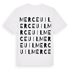 Merceuil ordlek t-shirt – ekologisk bomull t-shirt från Pinshirt