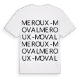 Meroux-Moval ordlek t-shirt