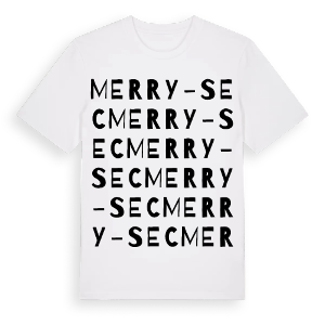 Merry-Sec ordlek t-shirt – ekologisk bomull t-shirt från Pinshirt