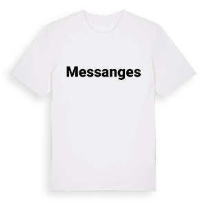 Messanges fetstil t-shirt – ekologisk bomull t-shirt från Pinshirt