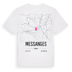 Messanges karta t-shirt – ekologisk bomull t-shirt från Pinshirt
