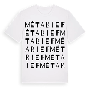 Métabief ordlek t-shirt – ekologisk bomull t-shirt från Pinshirt