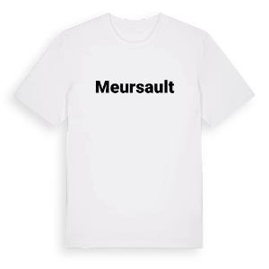 Meursault fetstil t-shirt – ekologisk bomull t-shirt från Pinshirt