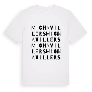 Mignavillers ordlek t-shirt – ekologisk bomull t-shirt från Pinshirt