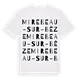 Mirebeau-sur-Bèze ordlek t-shirt