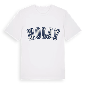 Molay college t-shirt – ekologisk bomull t-shirt från Pinshirt