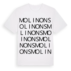 Molinons ordlek t-shirt – ekologisk bomull t-shirt från Pinshirt