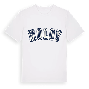 Moloy college t-shirt – ekologisk bomull t-shirt från Pinshirt
