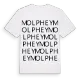 Molphey ordlek t-shirt