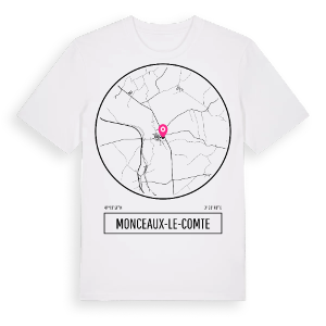 Monceaux-le-Comte t-shirt – ekologisk bomull t-shirt från Pinshirt