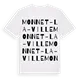 Monnet-la-Ville ordlek t-shirt