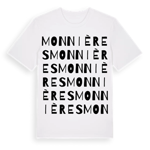 Monnières ordlek t-shirt – ekologisk bomull t-shirt från Pinshirt