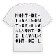 Mont-de-Laval ordlek t-shirt