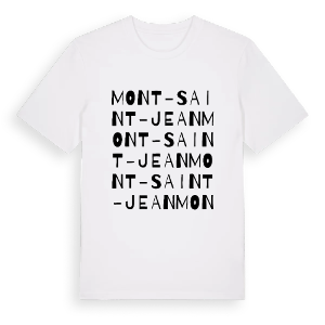 Mont-Saint-Jean ordlek t-shirt – ekologisk bomull t-shirt från Pinshirt