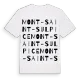 Mont-Saint-Sulpice ordlek t-shirt
