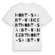 Mont-Saint-Vincent ordlek t-shirt