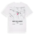 Mont-sous-Vaudrey karta t-shirt