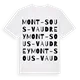 Mont-sous-Vaudrey ordlek t-shirt