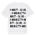 Mont-sur-Monnet ordlek t-shirt
