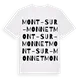 Mont-sur-Monnet ordlek t-shirt
