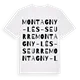 Montagny-lès-Seurre ordlek t-shirt