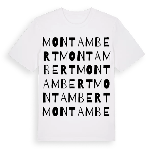 Montambert ordlek t-shirt – ekologisk bomull t-shirt från Pinshirt