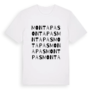 Montapas ordlek t-shirt – ekologisk bomull t-shirt från Pinshirt