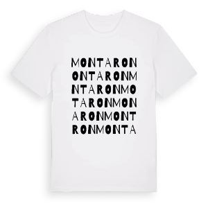 Montaron ordlek t-shirt – ekologisk bomull t-shirt från Pinshirt