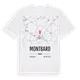 Montbard karta t-shirt