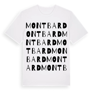 Montbard ordlek t-shirt – ekologisk bomull t-shirt från Pinshirt