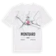 Montbard karta t-shirt