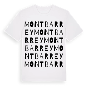 Montbarrey ordlek t-shirt – ekologisk bomull t-shirt från Pinshirt