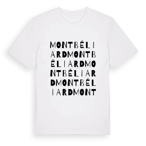 Montbéliard ordlek t-shirt – ekologisk bomull t-shirt från Pinshirt