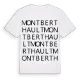 Montberthault ordlek t-shirt