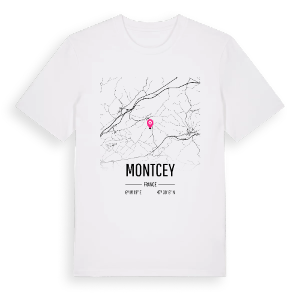 Montcey karta t-shirt – ekologisk bomull t-shirt från Pinshirt