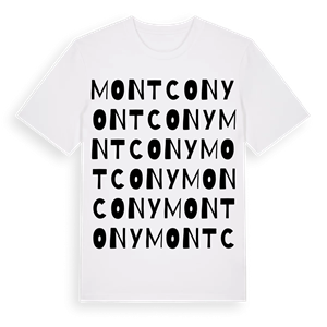 Montcony ordlek t-shirt – ekologisk bomull t-shirt från Pinshirt