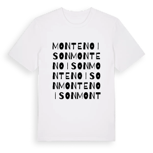 Montenoison ordlek t-shirt – ekologisk bomull t-shirt från Pinshirt