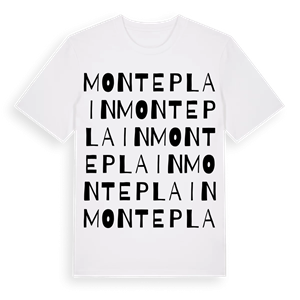 Monteplain ordlek t-shirt – ekologisk bomull t-shirt från Pinshirt