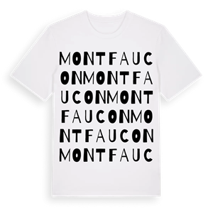 Montfaucon ordlek t-shirt – ekologisk bomull t-shirt från Pinshirt