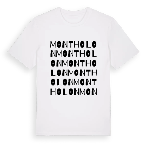 Montholon ordlek t-shirt – ekologisk bomull t-shirt från Pinshirt