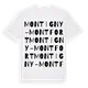 Montigny-Montfort ordlek t-shirt