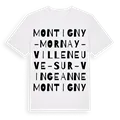 Montigny-Mornay-Villeneuve-sur-Vingeanne ordlek t-shirt