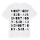 Montigny-sur-Aube ordlek t-shirt