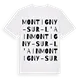 Montigny-sur-l'Ain ordlek t-shirt