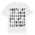 Montliot-et-Courcelles ordlek t-shirt