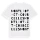 Montliot-et-Courcelles ordlek t-shirt