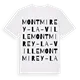 Montmirey-la-Ville ordlek t-shirt