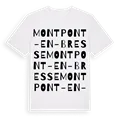 Montpont-en-Bresse ordlek t-shirt