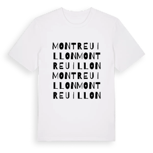 Montreuillon ordlek t-shirt – ekologisk bomull t-shirt från Pinshirt