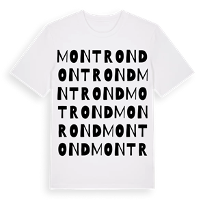 Montrond ordlek t-shirt – ekologisk bomull t-shirt från Pinshirt